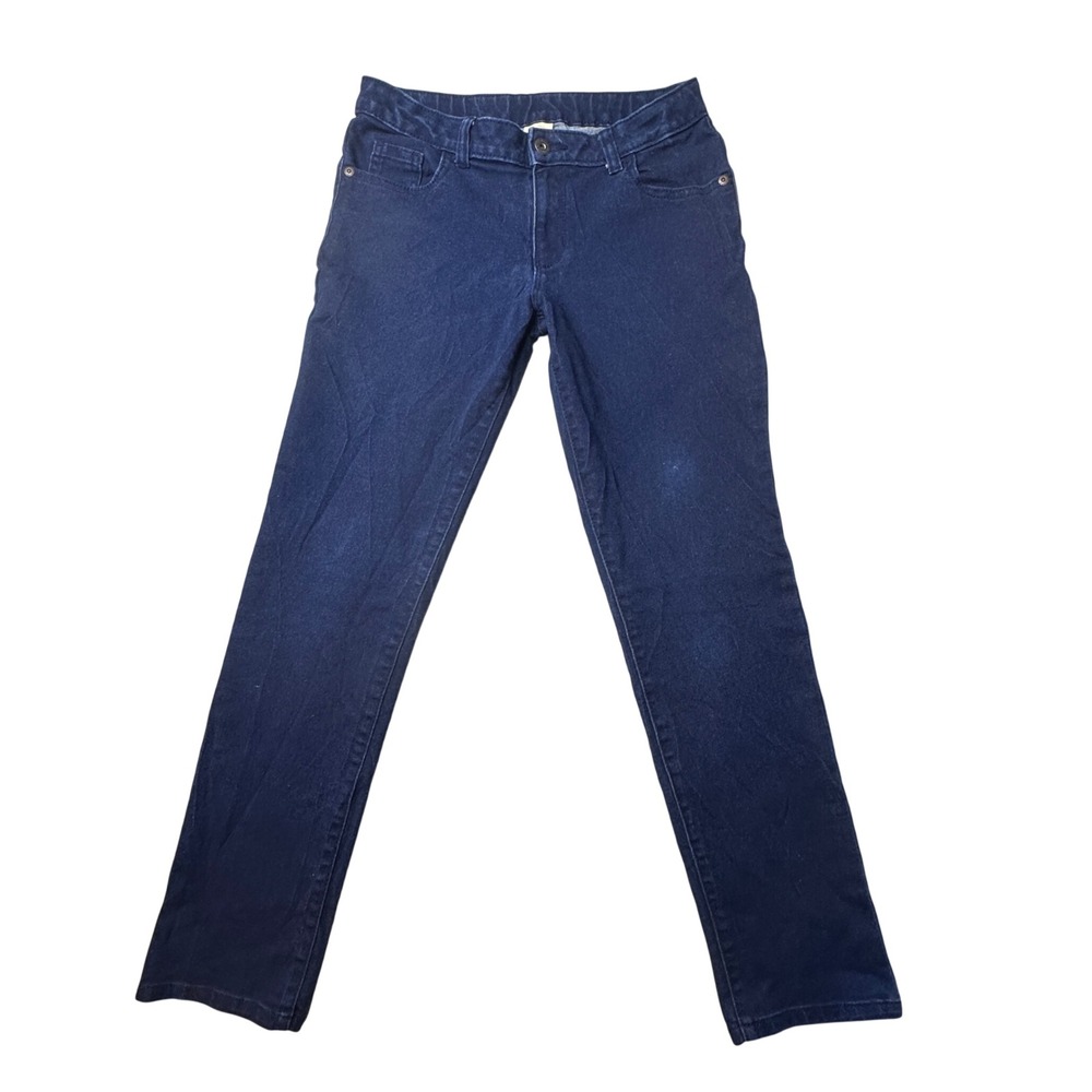Faded‎ Glory Jeans Girls 14 Blue Rinse Wash FG07B920 Straight Adjustable Waist